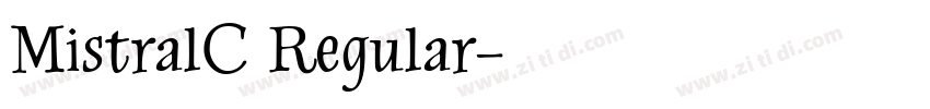 MistralC Regular字体转换